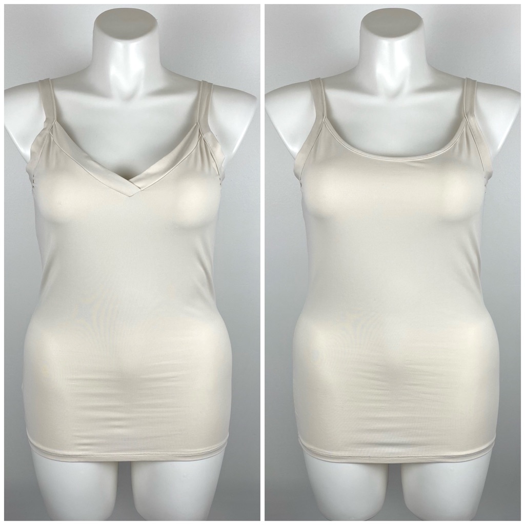 Adea Everyday Luxury Reversible Camisole With Wide Straps In Offwhite Size 6 Xl